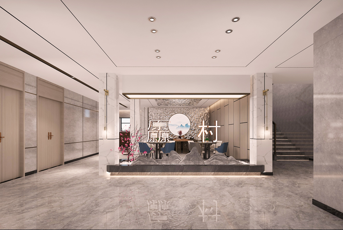 厵村民宿招商營(yíng)銷中心裝修案例(圖2)