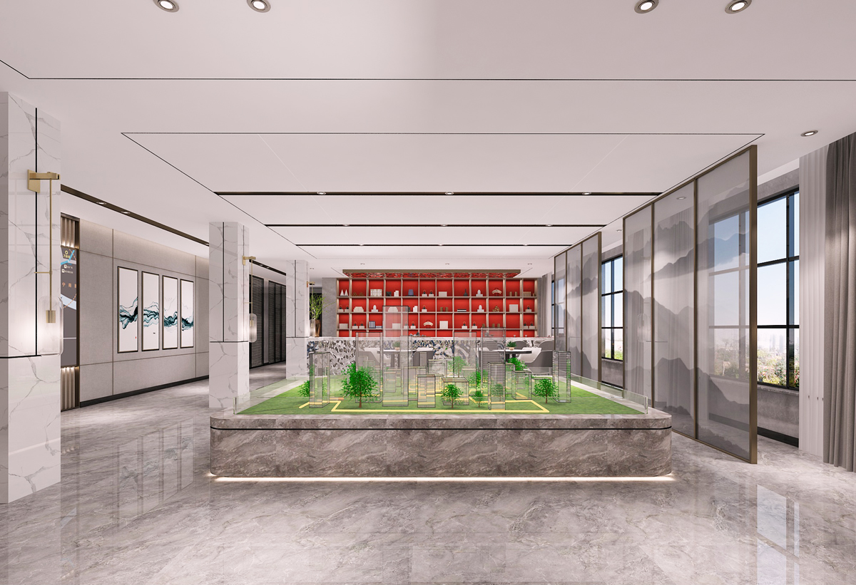 厵村民宿招商營(yíng)銷中心裝修案例(圖3)