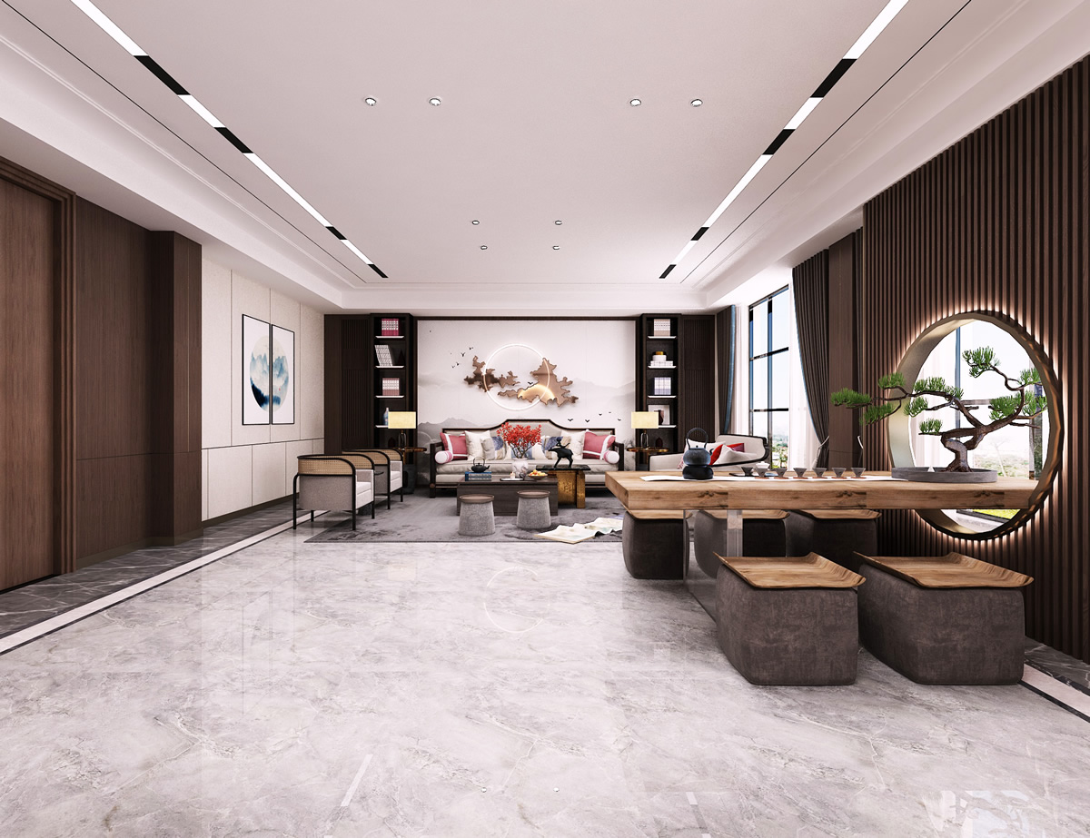 厵村民宿招商營(yíng)銷中心裝修案例(圖6)