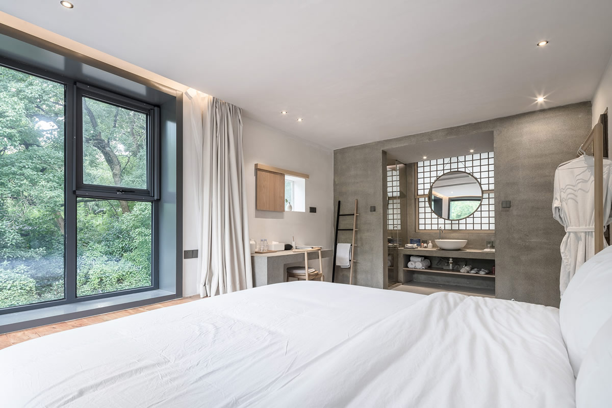 原生態(tài)素色風格民宿客房裝修設計(圖4)