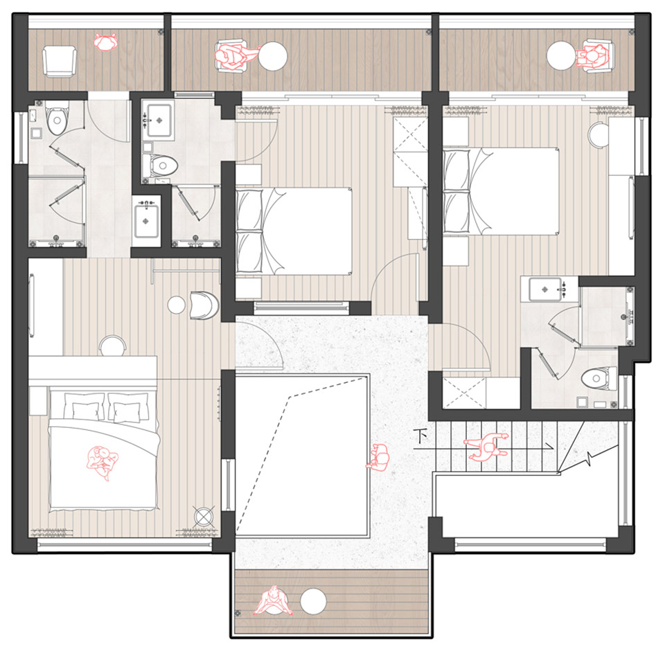 特色民宿原木風(fēng)獨棟客房(圖1)
