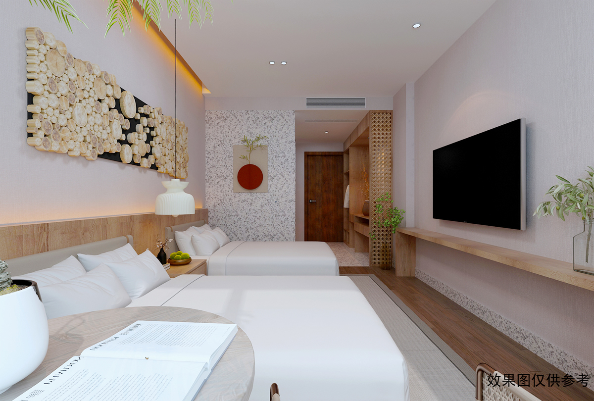 厵村CG02民宿現代客房裝修(圖5)