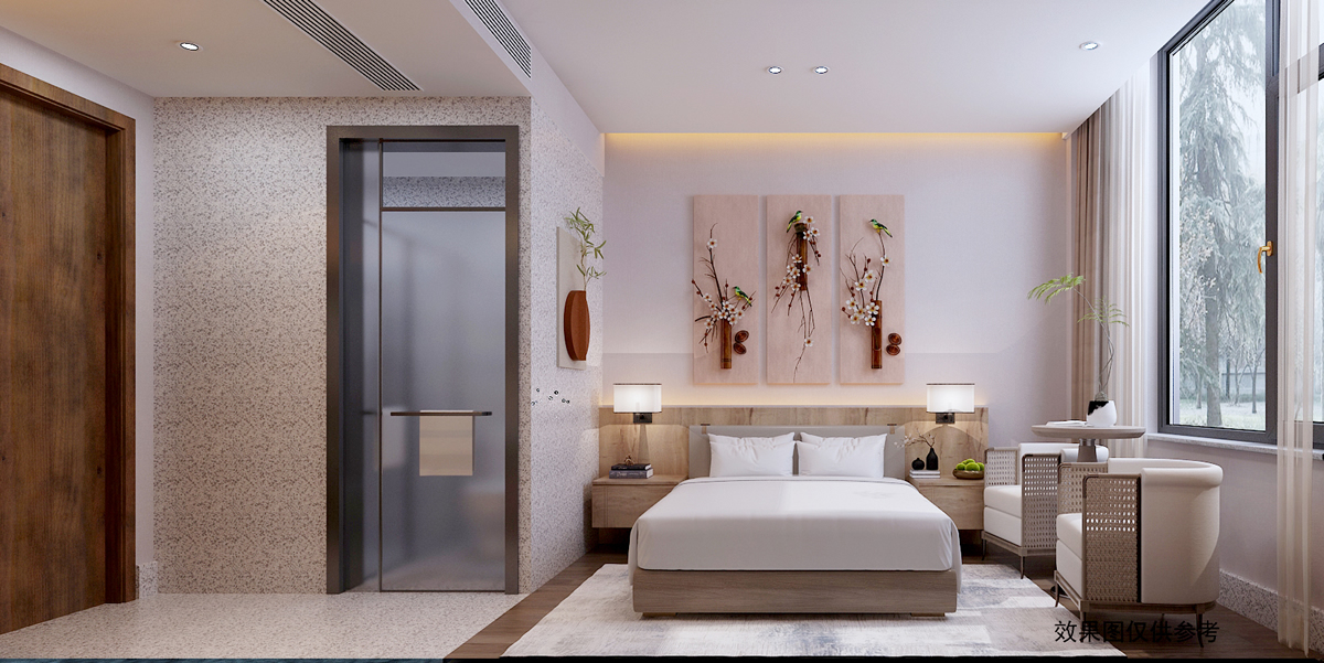 厵村CG02民宿現代客房裝修(圖1)