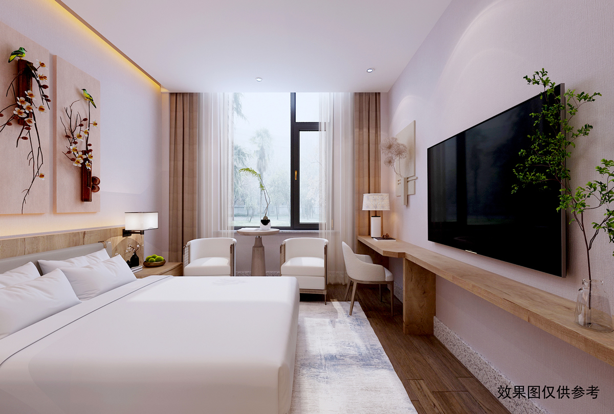 厵村CG02民宿現代客房裝修(圖3)