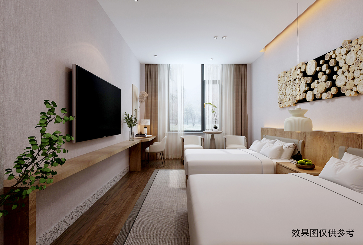 厵村CG02民宿現代客房裝修(圖4)