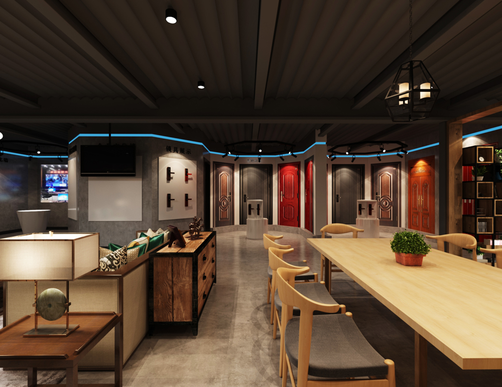 合肥長(zhǎng)江180步陽(yáng)門200平方工業(yè)風(fēng)展廳裝修設(shè)計(jì)項(xiàng)目(圖2)