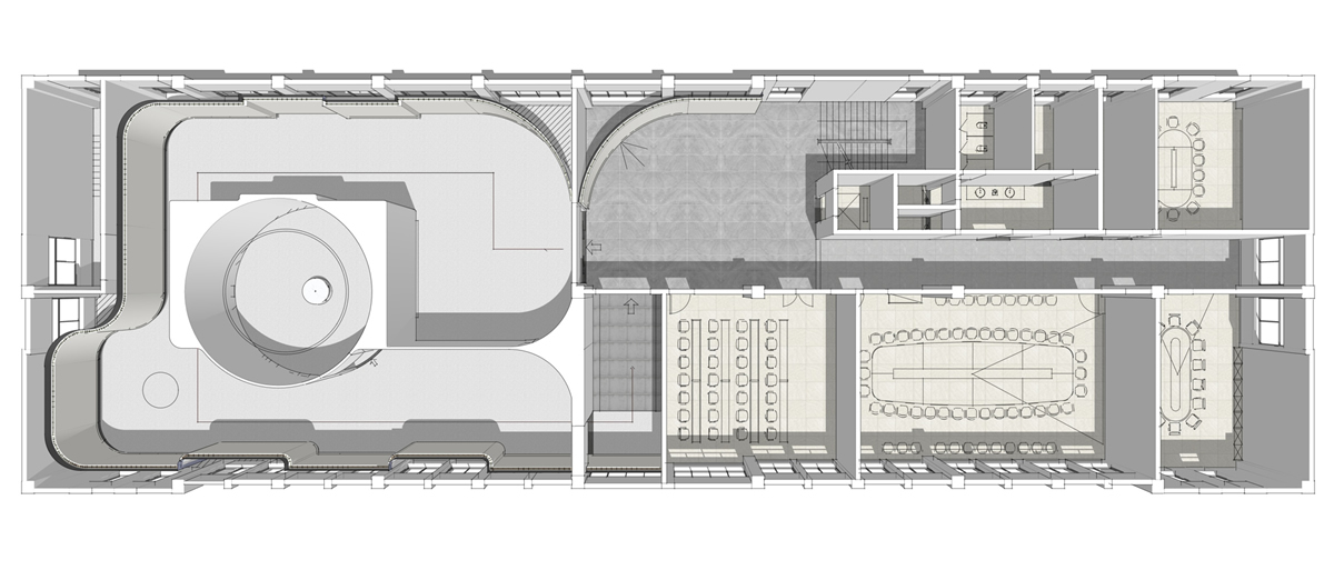 涇縣皖南電機500平方科技風展廳裝修設(shè)計(圖1)