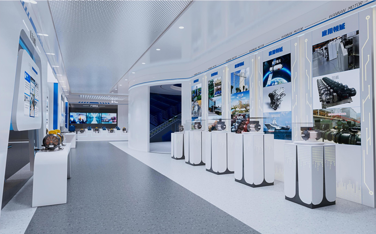 涇縣皖南電機500平方科技風展廳裝修設(shè)計(圖8)