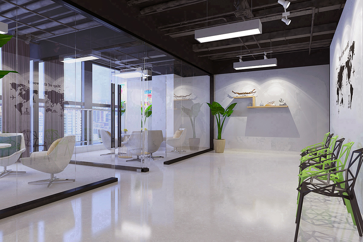 安徽國科2500平工業(yè)風(fēng)辦公空間裝修項(xiàng)目(圖1)