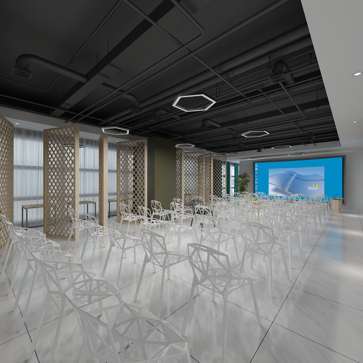 安徽國科2500平工業(yè)風(fēng)辦公空間裝修項(xiàng)目(圖4)