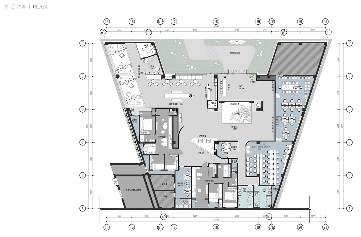 鄭州.旭輝空港時代售樓部現(xiàn)代簡約裝飾裝修工程(圖1)