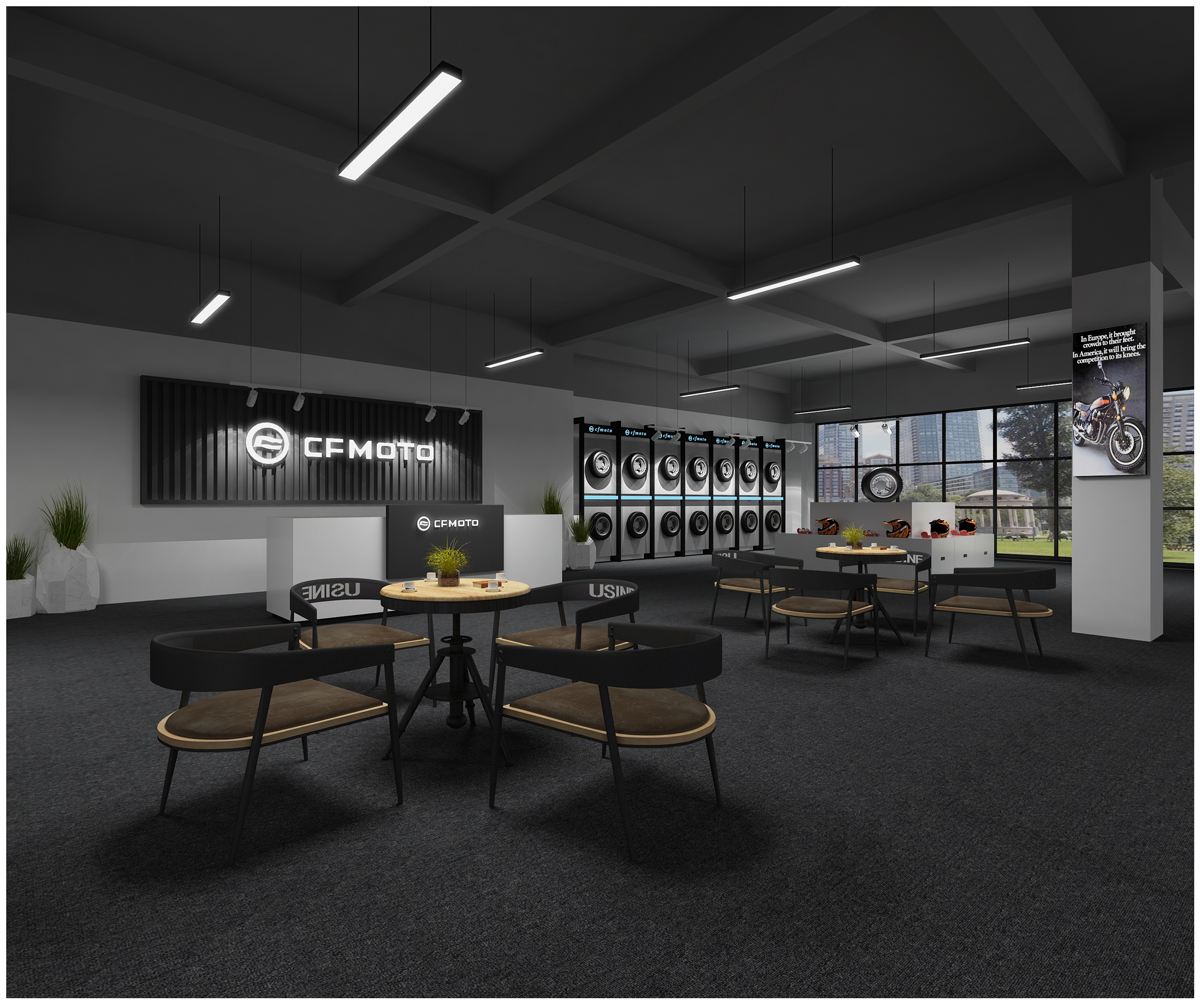 摩托車(chē)展廳-展廳裝修設(shè)計(jì)(圖3)