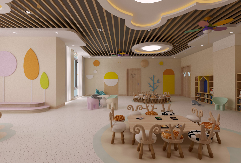 皖新文化廣場2300平方幼兒園裝修設(shè)計(jì)項(xiàng)目(圖11)